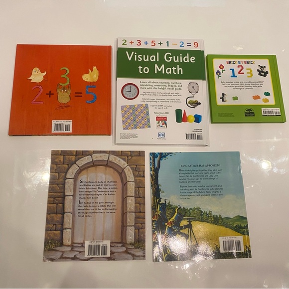 Bundle of 5 Math Themed Kids Homeschool Learning Books - Picture 8 of 12